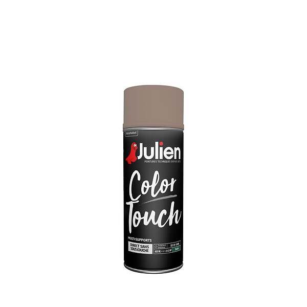 JULIEN - Peinture aerosol Color Touch - Taupe - Satin - 400ml - large