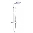 PERFECTLINE - Colonne de douche thermostatique - Tête de douche - Chrome - 20x20cm - vignette