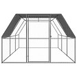 VIDAXL - vidaXL Poulailler d'extérieur 3x6x2 m Acier galvanisé - vignette