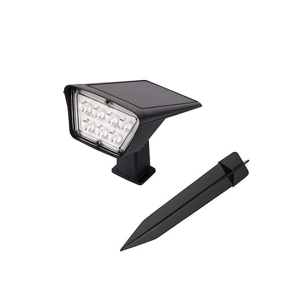 LUMI JARDIN - 2 Spots solaires projecteurs CURTIS 200LM - large