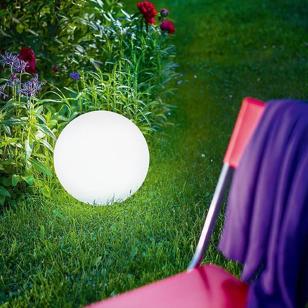 LUMISKY - 2 Boules lumineuses solaires SOLSTY D30cm - large