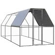 VIDAXL - vidaXL Poulailler d'extérieur 2x6x2 m Acier galvanisé - vignette