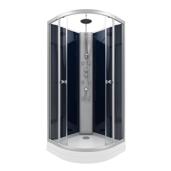 AURLANE - Cabine de douche 1/4 de cercle - 85x85x225cm - NIGHTY - large