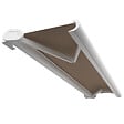 INTERSUN - Store banne coffre intégral HEVOA 4,00x3,00 M (Motorisé Secours à Télécommande + LED - Blanc satiné RAL9010 - Taupe 250g/m²) - vignette