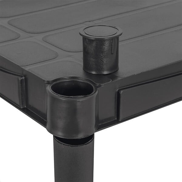 ITOOLS - Etagère résine Noire 3 tablettes L61xP31xH95 cm Charge 30kg par étage ITOOLS - large