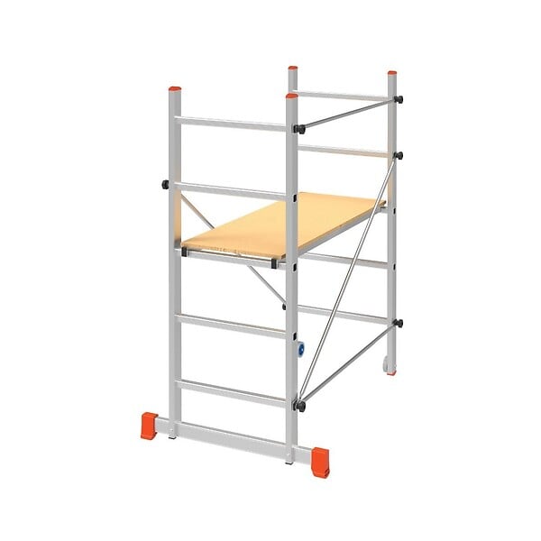 BRIXO - Echafaudage de travail Hauteur travail 2.85m Plateau 110 x 40 cm Aluminium Charge 120Kg BRIXO - large