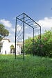 CENTRALE BRICO - Pergola tube CAR25 mandala anthracite - 155x50x198 cm - Acier époxy - vignette