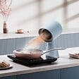 CIARRA - Hotte Aspirante Portative Mini Extracteur d'air Posable Blanc CDL01PH - vignette