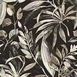 GRANDECO - P.vin/int inky palms noir - vignette
