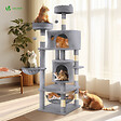 VOUNOT - Arbre a chat Grande taille 5 niveaux avec griffoir grattoir 168cm gris - vignette