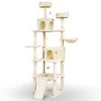 VOUNOT - Arbre a chat Geant 6 niveaux avec griffoir grattoir 215 cm beige - vignette