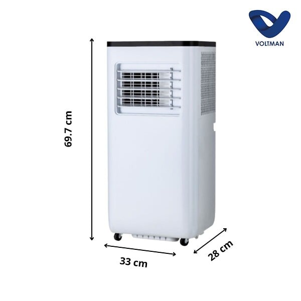 VOLTMAN - Climatiseur ventilateur déshumidificateur silencieux 1500W Classe A - Voltman - large