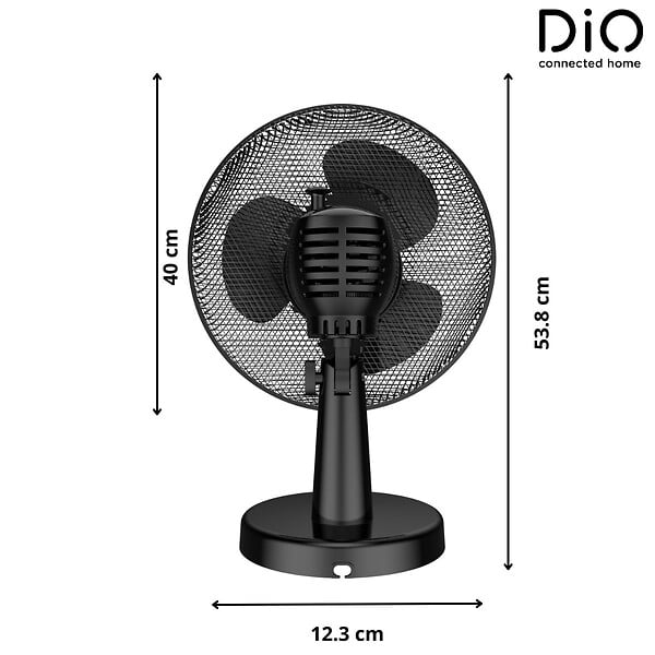 DIO - Ventilateur de table Ø40cm 45W - Noir - DiO - large