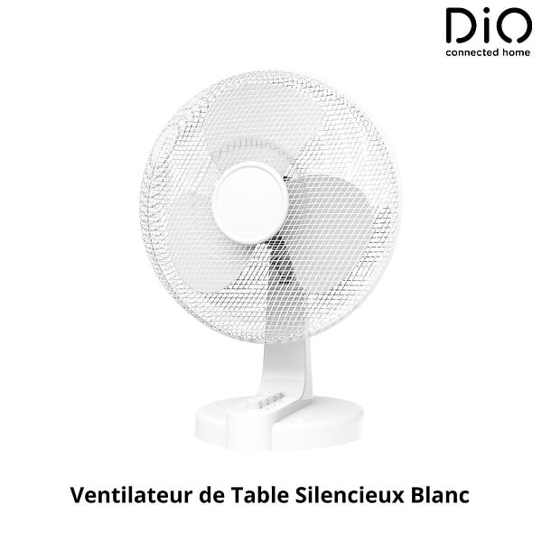 DIO - Ventilateur de table Ø40cm 45W - Blanc - DiO - large