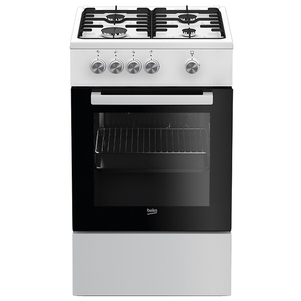 BEKO - cuisinière gaz 68l 4 feux blanc - FSG52000DWC - large