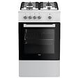 BEKO - cuisinière gaz 68l 4 feux blanc - FSG52000DWC - vignette
