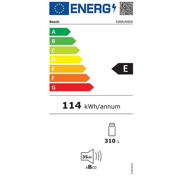 BOSCH - réfrigérateur 1 porte intégrable à glissières 310l - KIR81NSE0 - large