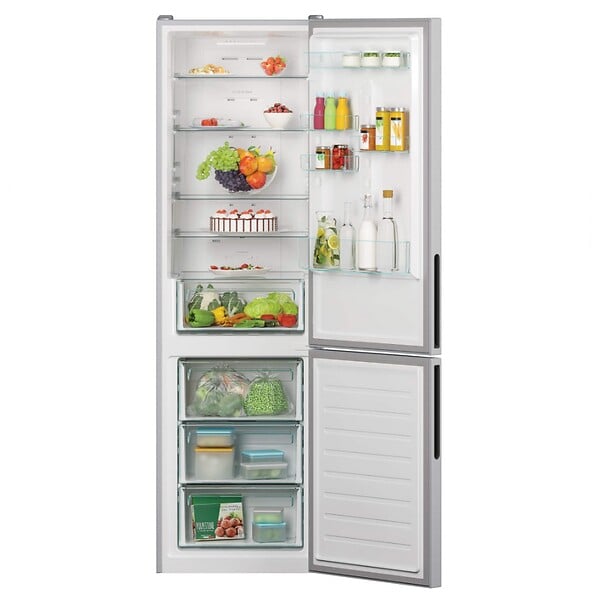 CANDY - réfrigérateur combiné 60cm 378l ventilé silver - CCE3T620FS - large