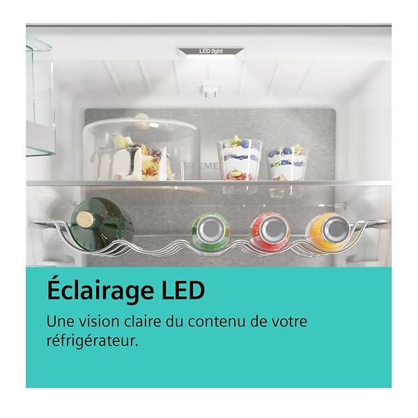 SIEMENS - réfrigérateur 1 porte intégrable à  pantographe 165l - KI31RVFE0 - large