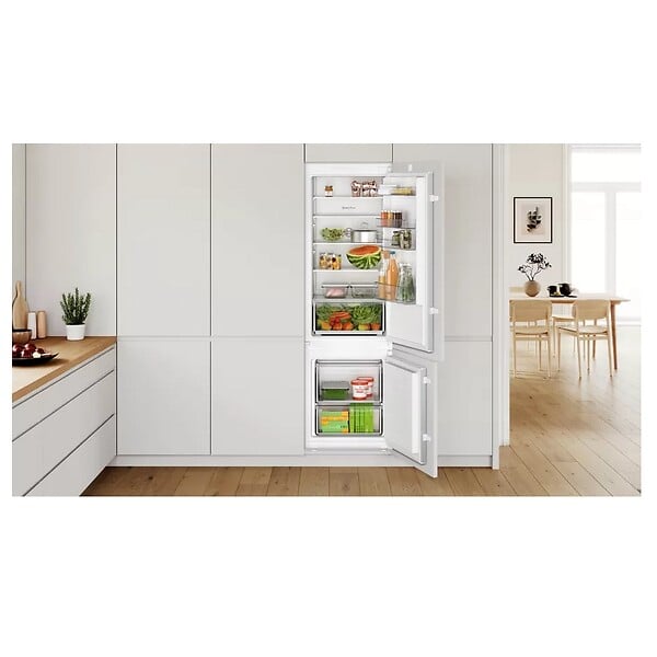 BOSCH - réfrigérateur combiné intégrable à glissière 270l blanc - KIV87NSE0 - large