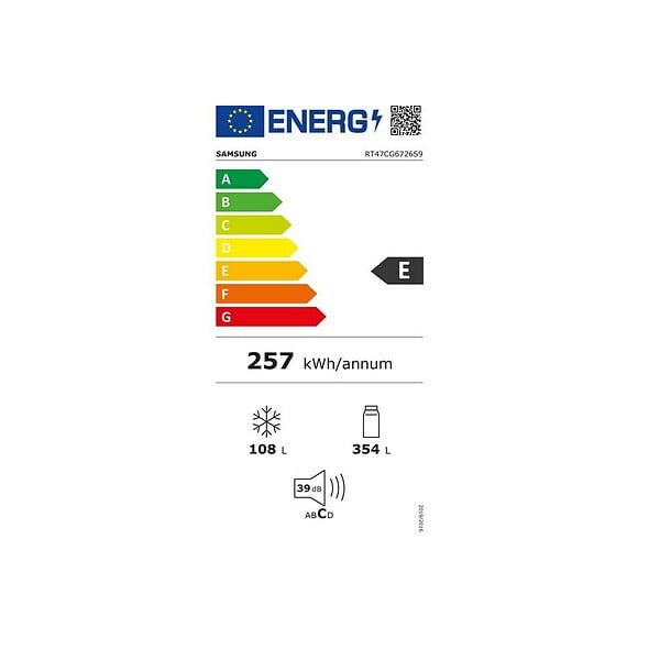 SAMSUNG - réfrigérateur combiné 70cm 462l nofrost - RT47CG6726S9 - large