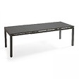 OVIALA - Table de jardin extensible en aluminium gris 8 à 10 places 240 cm - Galilée - vignette