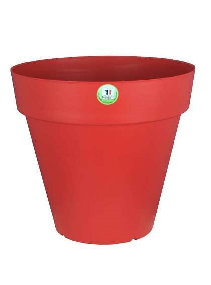RIVIERA - Pot de fleur rond haut et profond 90x88.5x80.5cm Soleilla rouge - large