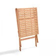 OVIALA - Table bistrot pliante carrée en bois d'eucalyptus - Sete - vignette