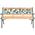 VIDAXL - vidaXL Banc de jardin 122 cm Bois - vignette