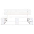 VIDAXL - vidaXL Banc palette de jardin bois gris blanc - vignette
