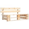VIDAXL - vidaXL Banc palette de jardin bois - vignette