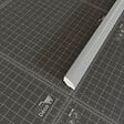 TECNOPROFILS - Quart de Rond PVC Cellulaire - Longueur 1 m - Gris - vignette