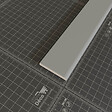 TECNOPROFILS - Champlat PVC Cellulaire 45 mm - Longueur 1 m - Gris - vignette
