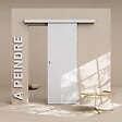 COULICOOL - Porte Coulissante avec Rail - Prépeinte Plane 73 cm - Sans butée - vignette