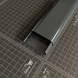 MON MARCHE DECO - Goulotte TV Cache-Câble Adhésive Arrondie PVC - L. 1,20 m - Anthracite - vignette