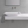 THALASSOR - LAKE 60 - Vasque à poser en Solid Surface Blanc Mat 60 x 35 x 9(h) cm - vignette