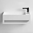 THALASSOR - EASY 50 GAUCHE - Lave-mains suspendu en Solid Surface 50 x 30 x 20(h) cm - vignette