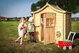 TIMBELA - Timbela M550-1 Maison en bois pour enfants SANS PLANCHER - 112x146xH152cm / 1.1m2 - vignette