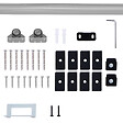HOMCOM - Kit complet porte coulissante 4 x 93 cm (p x l): rail, roulettes, visserie - vignette