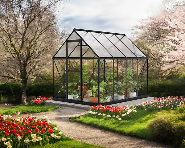 CANOPIA - Canopia Serre de jardin Hybrid 4,6m² Noir - large