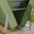 OUTSUNNY - Mini barbecue à charbon portable pliable dim. 47L x 30l x 28H cm vert - vignette