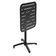 OVIALA - Ensemble table inclinable de terrasse 70 x 70 cm et 2 fauteuils noir - Almada - vignette