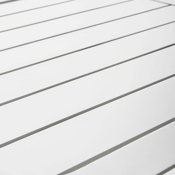 OVIALA - Ensemble table inclinable de terrasse 70 x 70 cm et 2 chaises blanc - Almada - large