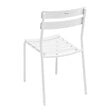 OVIALA - Ensemble table inclinable de terrasse 70 x 70 cm et 2 chaises blanc - Almada - vignette