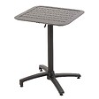 OVIALA - Table de terrasse inclinable 60 x 60 cm et 2 chaises noir - Almada - vignette