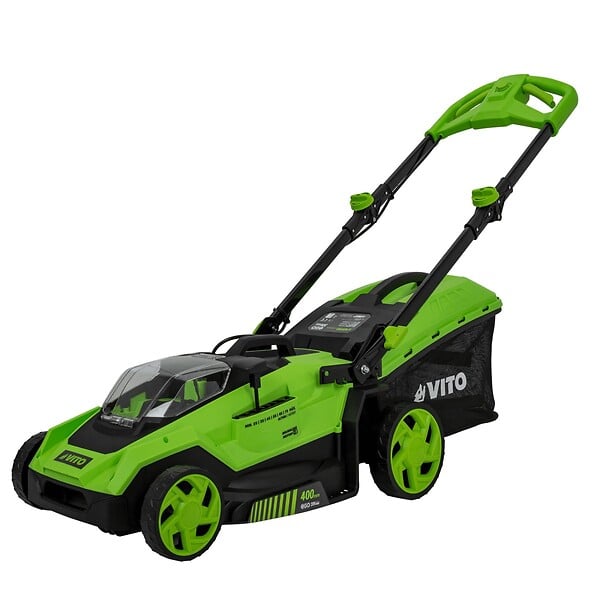 VITO - Tondeuse à gazon 40V -2 Batteries lithium 2.0Ah Chargeur Double Moteur Brushless Gazon 500m2 VITO - large