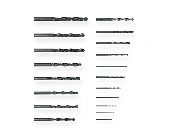 HANGER - Coffret de 19 forets en acier HSS laminés 1 à  10mm - HANGER - 155090 - large