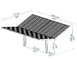 CANOPIA - CANOPIA CARPORT DOUBLE SYDNEY  5,7X5,9 AILES NOIRES - vignette