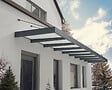 CANOPIA - Canopia Marquise de porte Sophia  XL  850X140 cm Gris Opale  Blanc - vignette