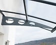 CANOPIA - Canopia Marquise de porte Herald 450 x 140 cm Gris - vignette
